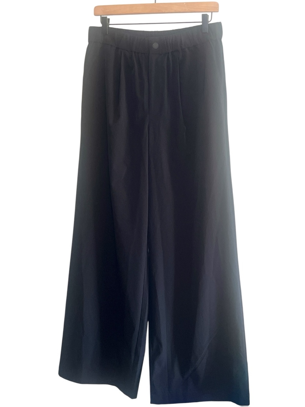 Varley Kayson Wide Leg Pants L Black Quiet Luxury Trousers NWT - Picture 2 of 14